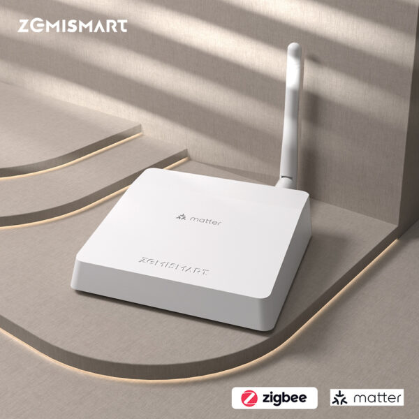 جهاز Hub ذكي Matter من Zemismart – جسر تحكم متكامل يدعم Zigbee – متوافق مع Google Home وSmartThings وتطبيق Tuya